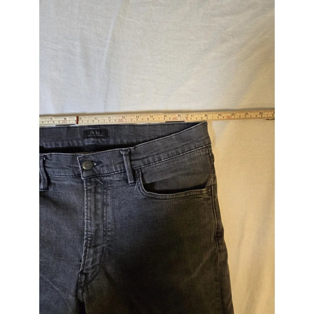 Polo Ralph Lauren Mens Straight‎ Jeans 36X34 (36×29) Faded Black
